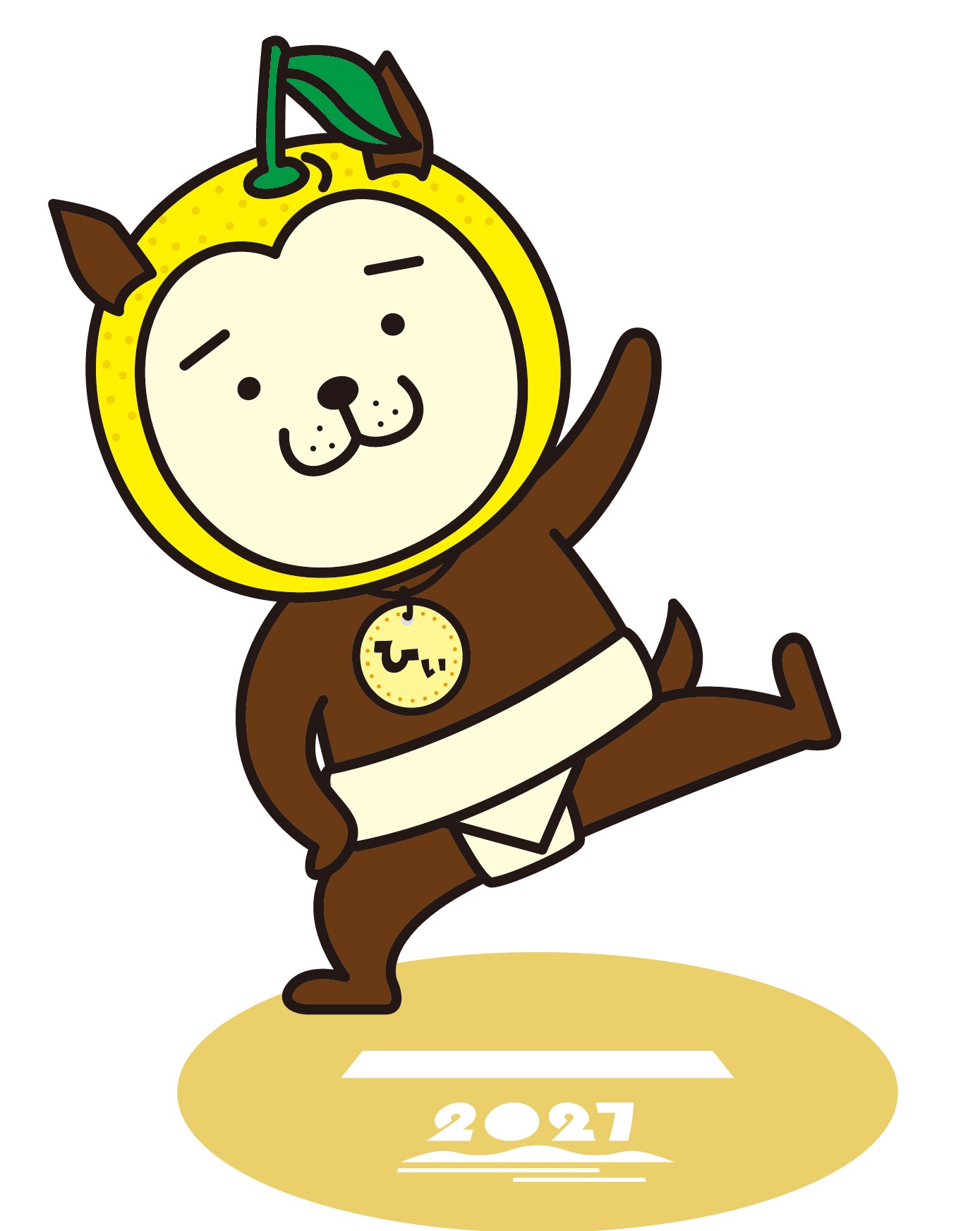 マスコットキャラクター「ひぃくん」（相撲バージョン）