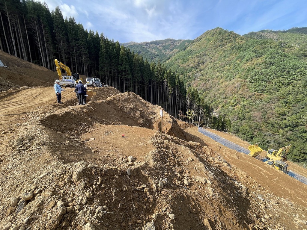 10/30地滑り工事現場
